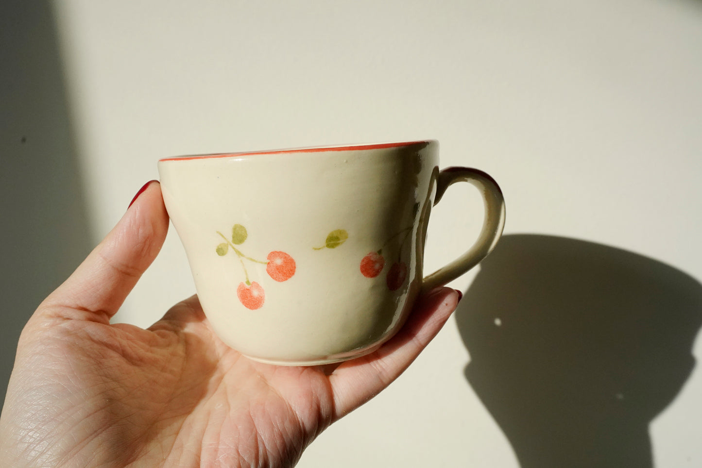 Retro Fruit Handmade Mug Mino ware