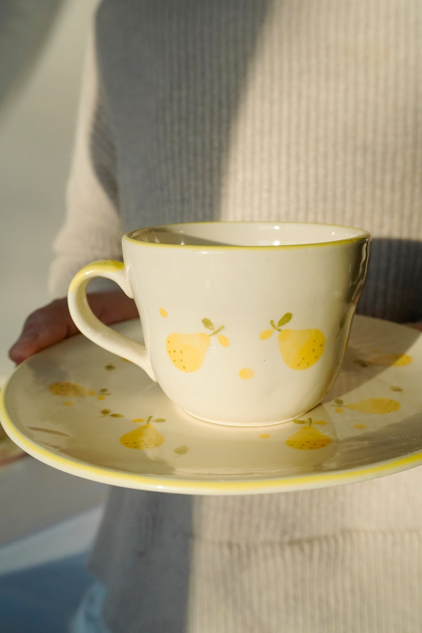 Retro Fruit Handmade Mug Mino ware
