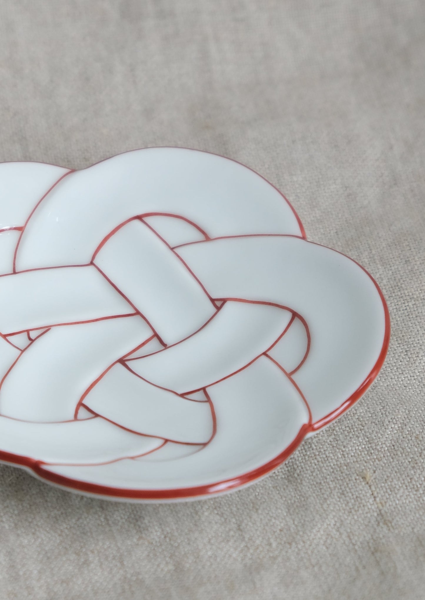 Ume Knot Mini Dish Plate Arita Ware