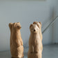 Handcrafted Wooden Otter Vase