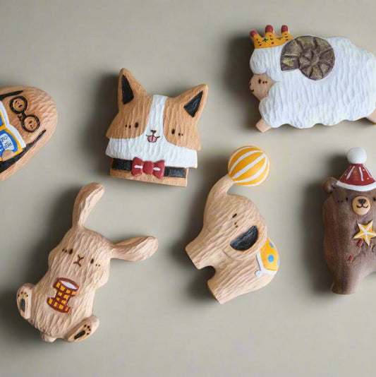 Handcrafted Wooden Animal Magnet