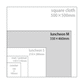 Studio M' Mimosa Checker Placemat 100% Linen