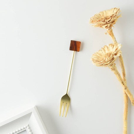 Block series Acrylic cutlery spoon, fork, cocktail stirrers