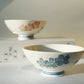 Sakura white rice bowl with gift box