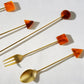 Block series Acrylic cutlery spoon, fork, cocktail stirrers