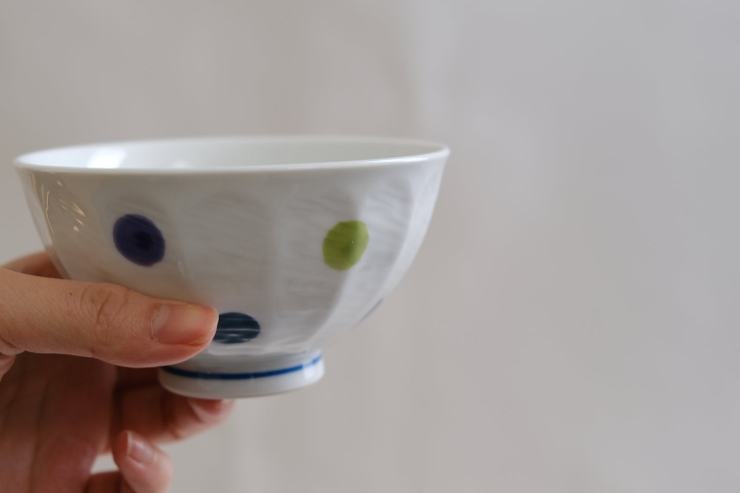 Rice Bowl Set Dot Hand-Painted Aritaware
