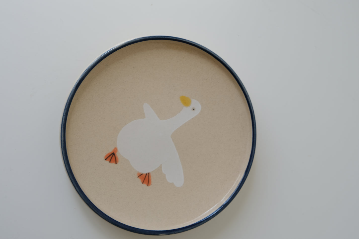Handmade Duck Dessert Plate