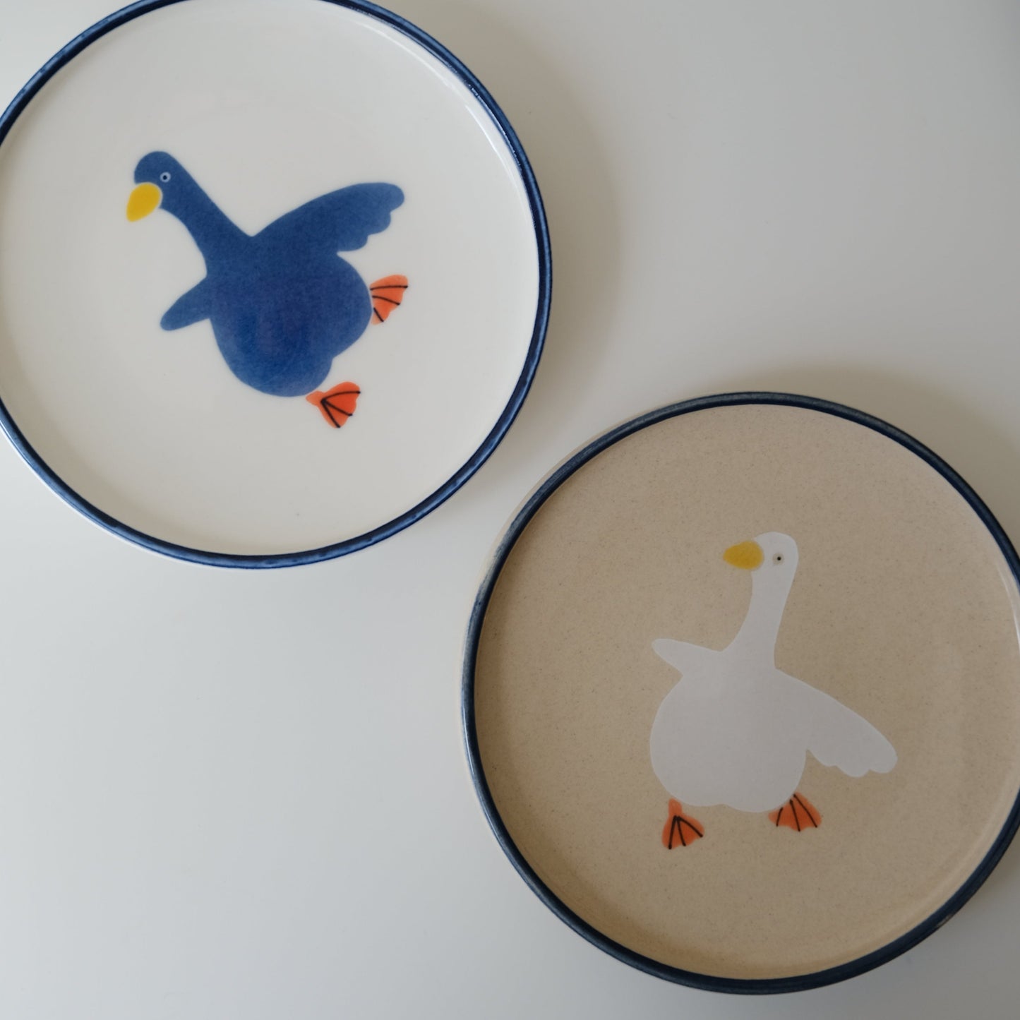 Handmade Duck Dessert Plate