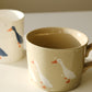 Handmade Duck Mug Brown