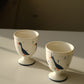 Handmade Duck Goblet White