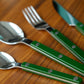 Bistrot Solid Green Flatware
