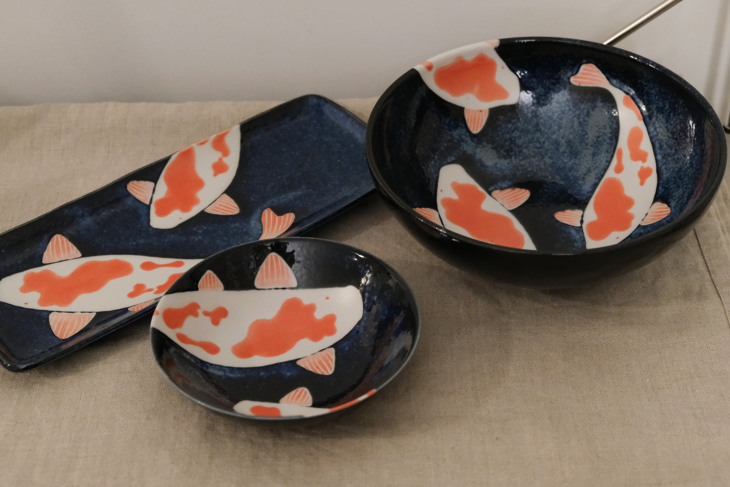 Koi Small Bowl Minoware Awasaka