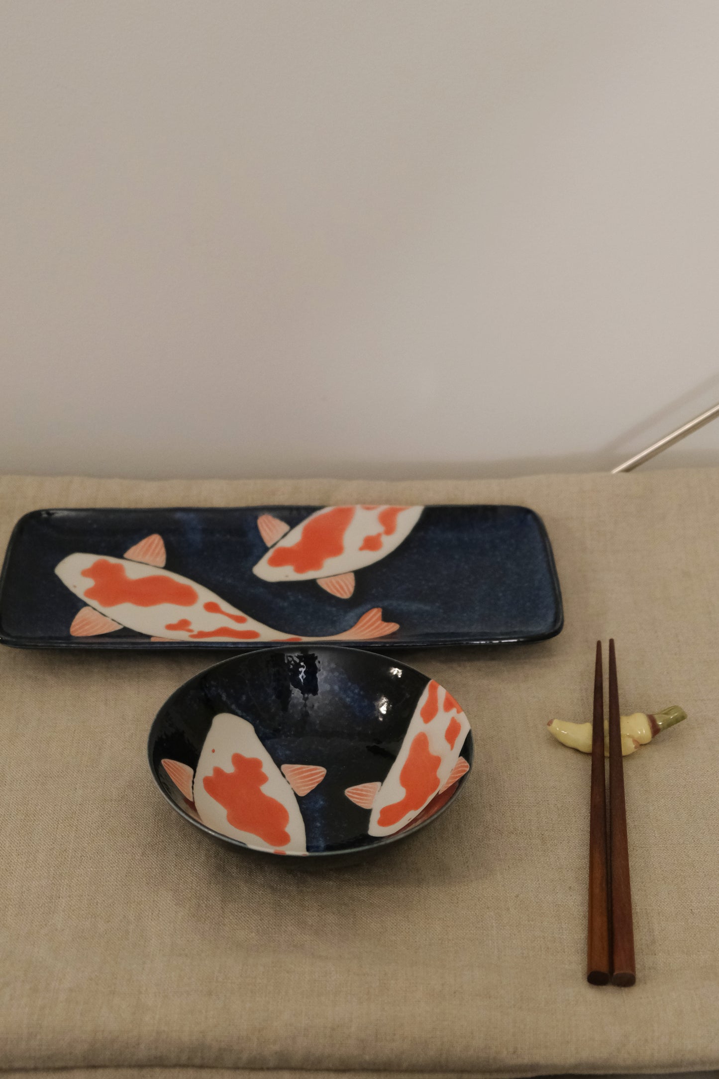 Koi Small Bowl Minoware Awasaka