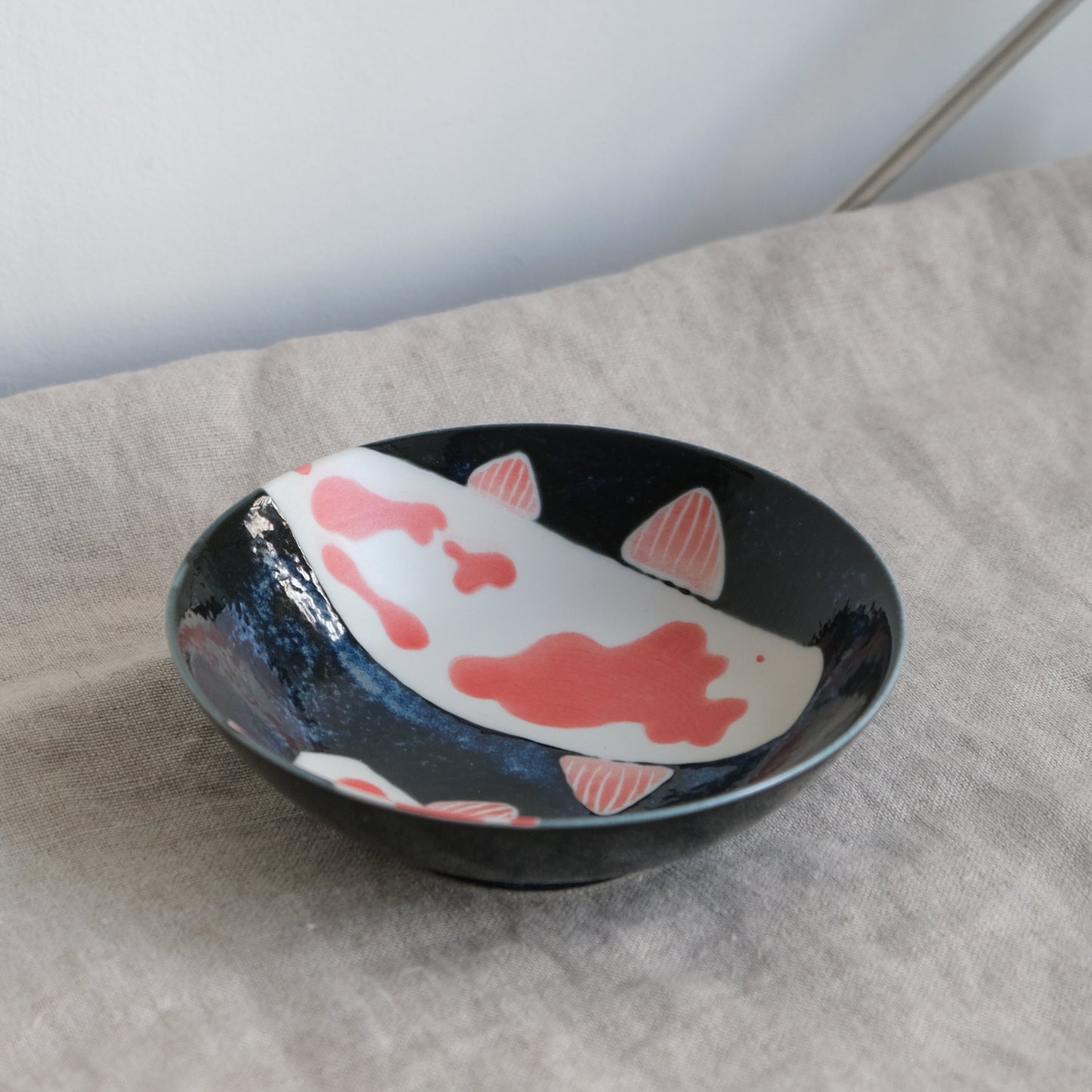 Koi Small Bowl Minoware Awasaka