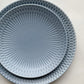 Oda Pottery Ripple Tableware Series Plates Blue