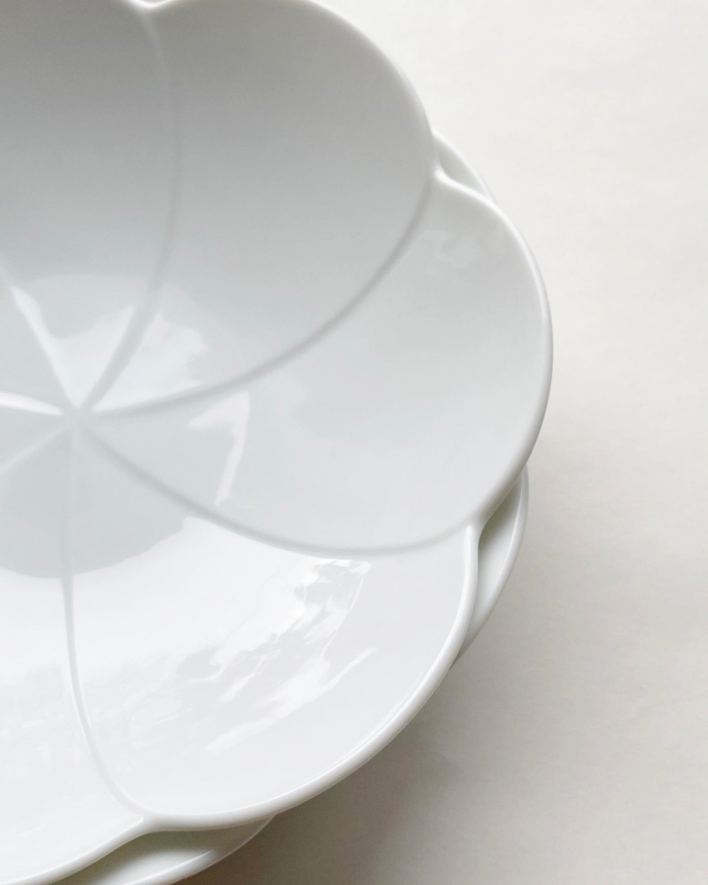 Hollyhock flower bowl Oda Pottery