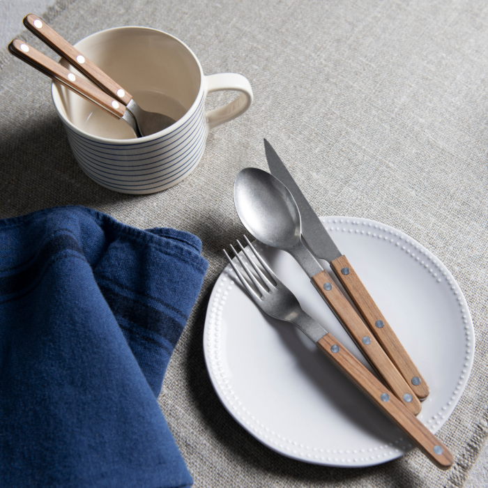 Bistrot Solid Teak Flatware