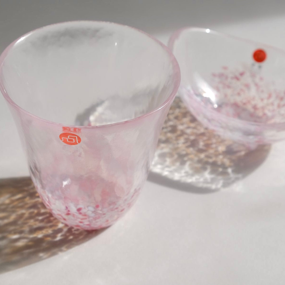 Sakura Series Cup and Plate Tsugaru Bi-doro